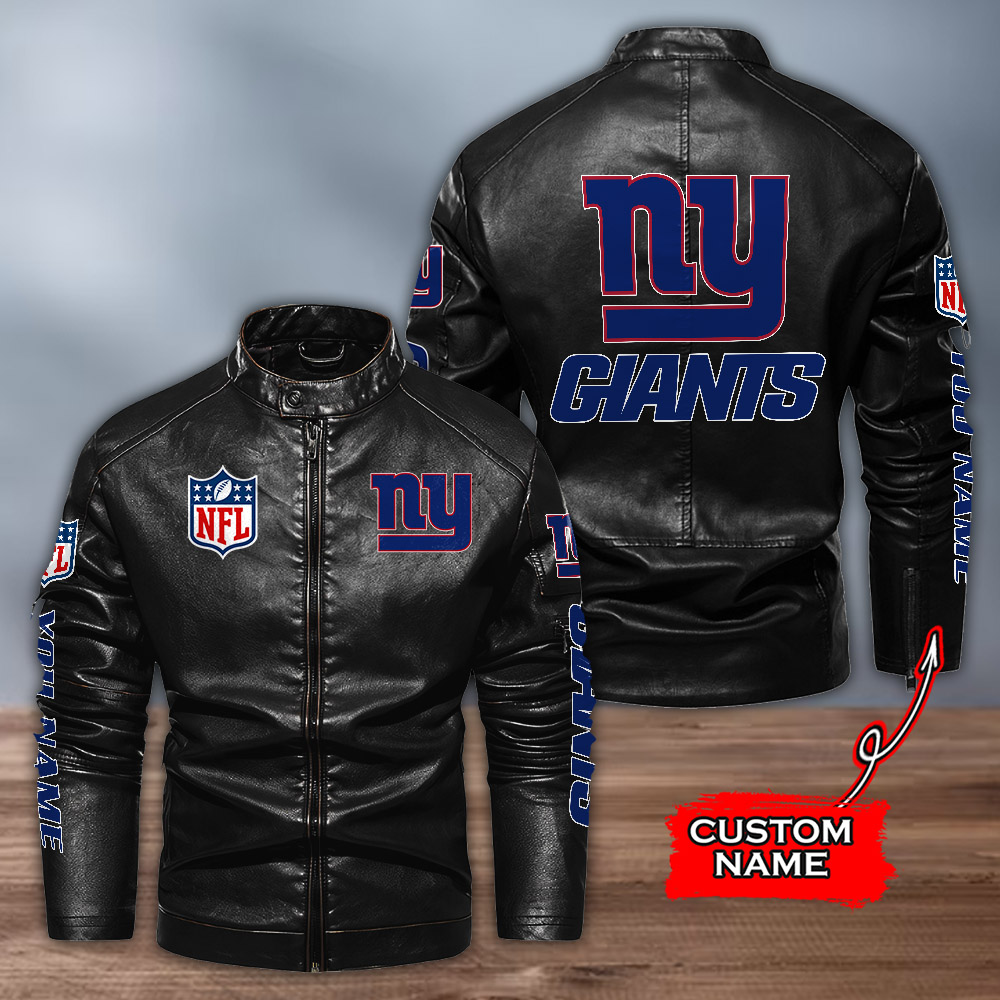 new york giants leather jacket