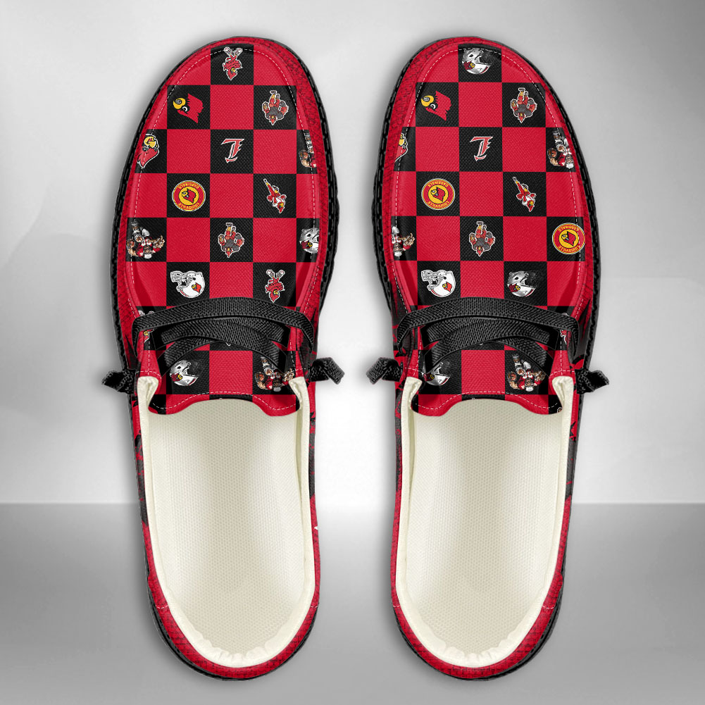 NCAA Louisville Cardinals Custom Name Hey Dude Shoes 01 CH1 - Storecustom89