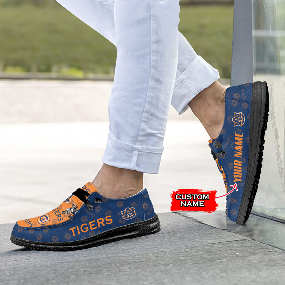 NCAA Auburn Tigers Custom Name Hey Dude Shoes 01 M7 - Storecustom89